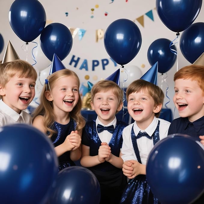 KAWKALSH Navy Blue Balloon 12 Inch - Image 4