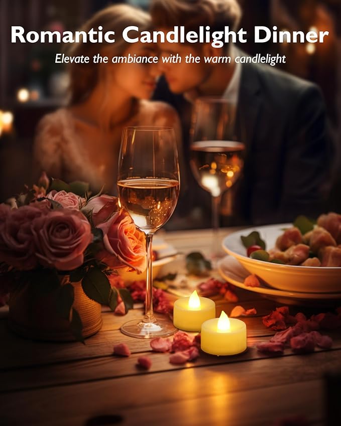 Homemory 12pcs Flameless LED Tea Lights - Image 4