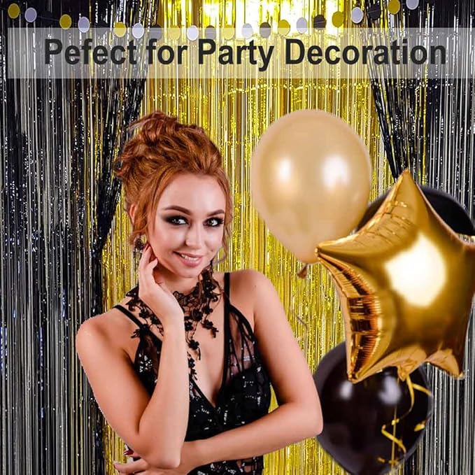 Black and Gold Party Decorations - Image 4
