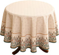 patdrea Designer Linen Vintage Tablecloth by Welcometopatdrea