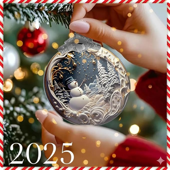 Christmas Ornaments 2025, Unique Christmast Ornaments 4 Inch Acrylic Ornament - Image 3
