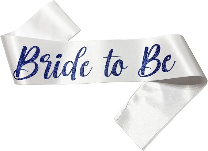 Bride to Be Sash Blue, Bride Sash Bachelorette Party Bridal Shower Sashes - Image 6