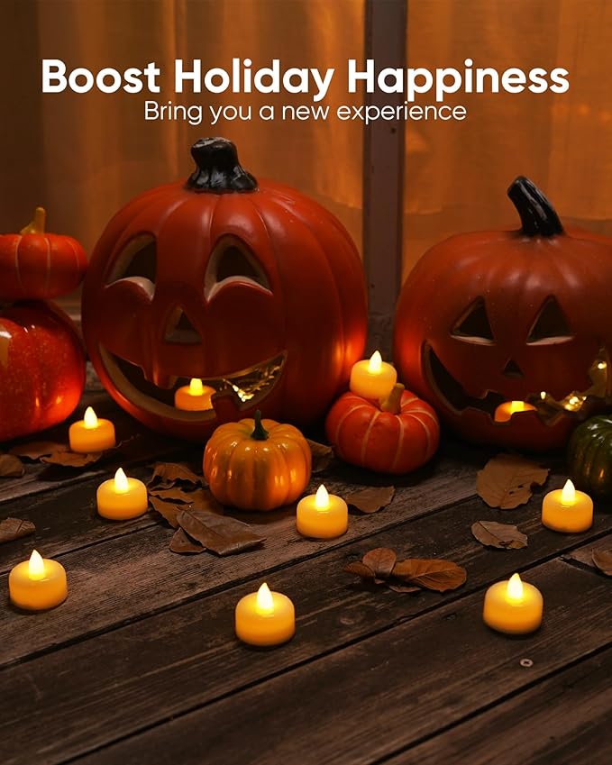 Amagic 50Pack Flameless LED Tea Lights Candles Battery Operated, Electric Fake - Image 4