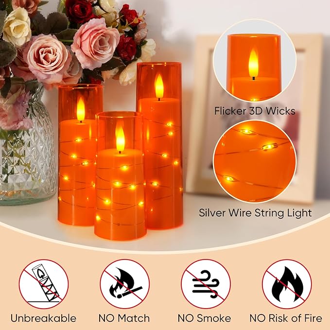 Raycare Flameless Candle with Remote Timer – 5 Flickering Acrylic Battery - Image 6