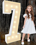4FT Plastic Marquee Numbers 7 by KLUND