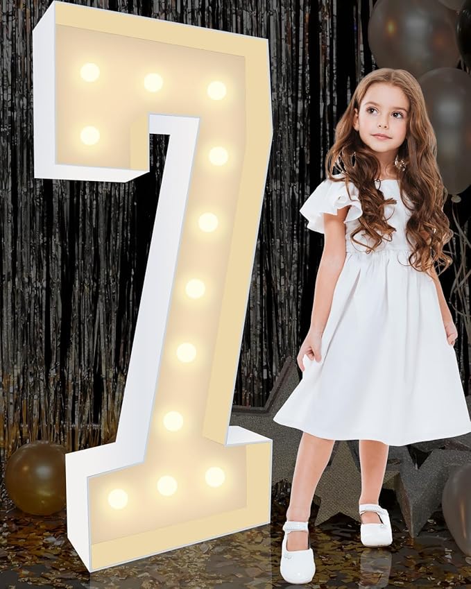 4FT Plastic Marquee Numbers 7 by KLUND