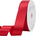 Red Satin Ribbon 1-1/2 inch X Continuous 100 Yards, Single Face Polyester by Kryvusribbon