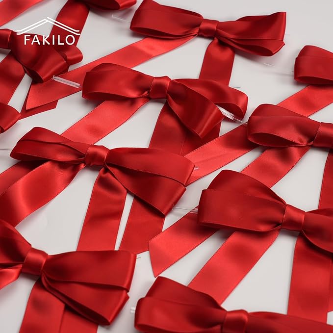 Red Bows for Gift Wrapping - Image 8