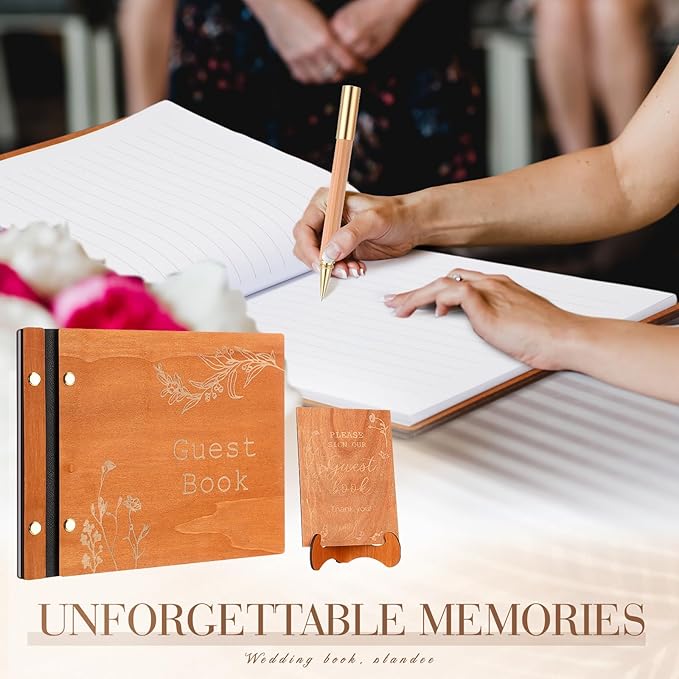 Wedding Guest Book Personalized Photo Guestbook to Sign at Reception Wedding - Image 8