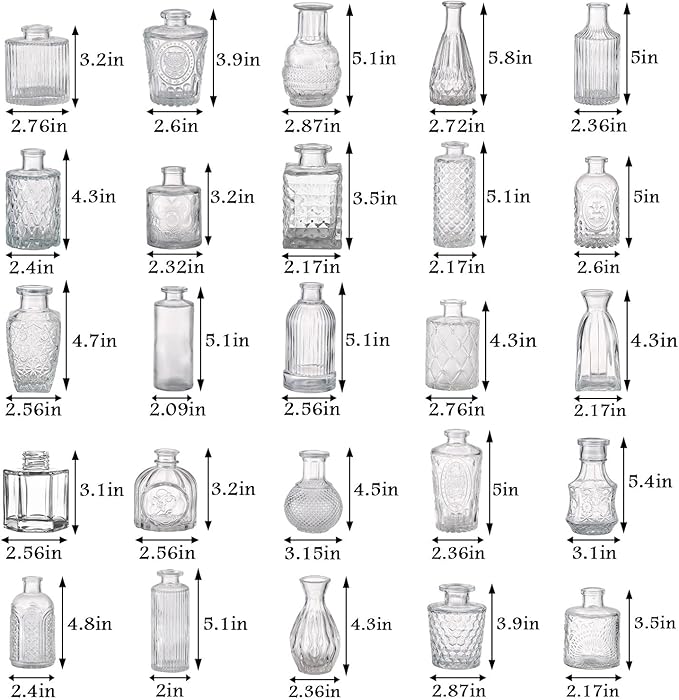 Bud Vases in Bulk 50, Glass Vases - Image 6