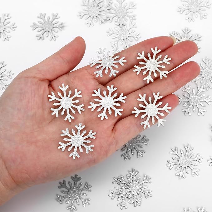 MARFOREVER Christmas Snowflake Glitter Confetti - Image 2