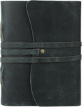 Handmade Leather Journal 7x5 Inch | Blue Vintage Notebook by KomalC