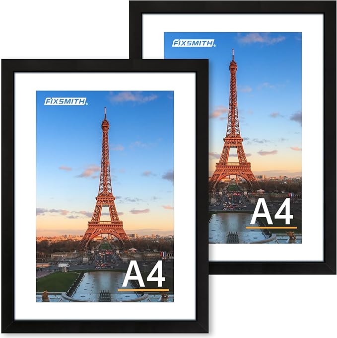FIXSMITH A4 Picture Frame Set of 2, Display Pictures 6x8 by FIXSMITH
