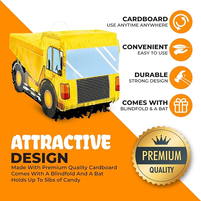 Small Dump Truck Pinata Bundle - Image 4