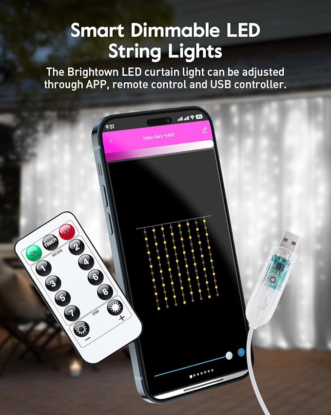 Brightown Smart Curtain String Lights - Image 5