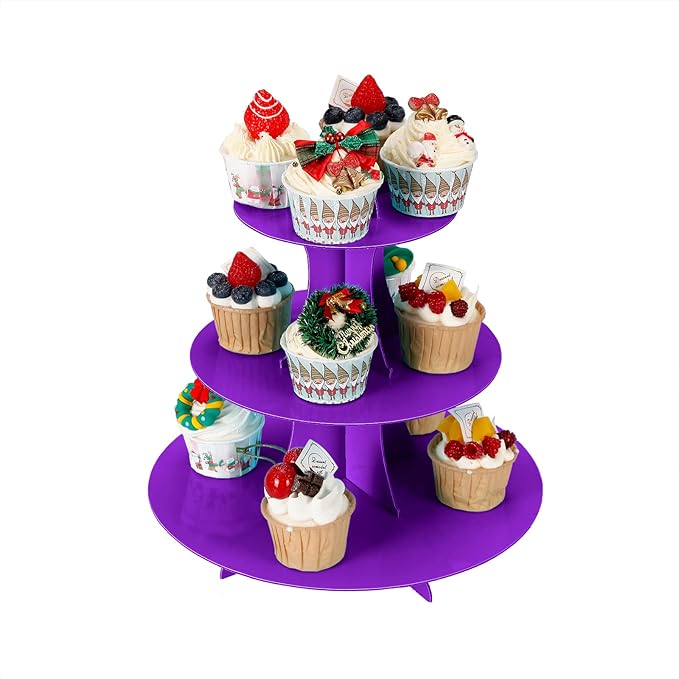 3-Tier Cupcake Stand, Cake Stand holder, Tiered DIY Cupcake Stand Tower - Image 2