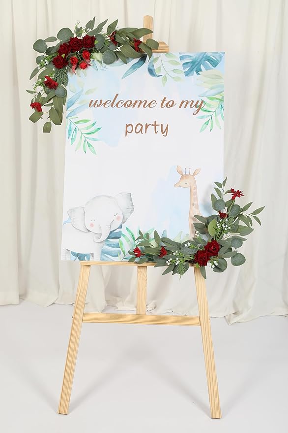 H&W 2pcs Artificial Wedding Arch Flowers - Image 6