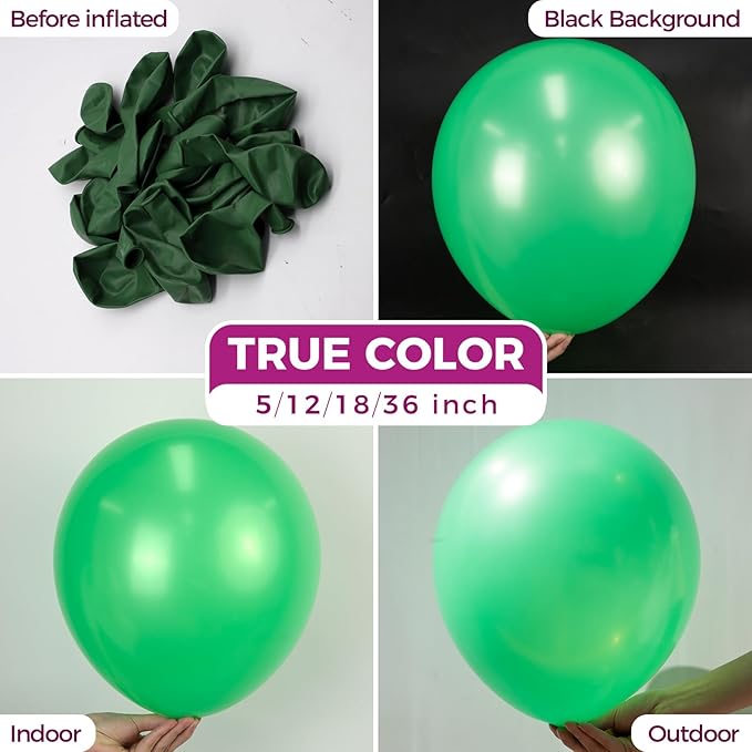 Bezente Green Balloons 18 Inch - Image 2