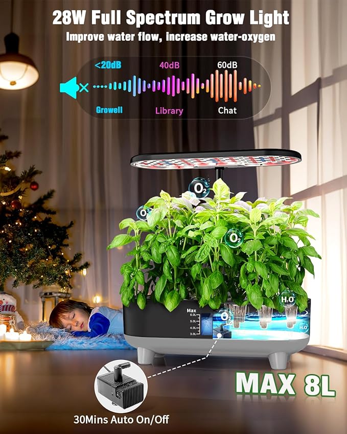 Hydroponics Growing System Kit, 16 Pods Indoor Garden - Image 4