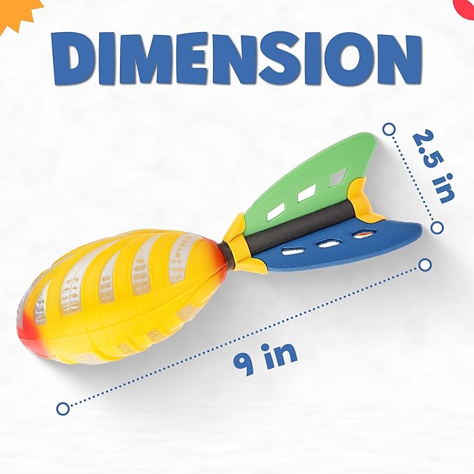 12 Pack Flying Foam Foam Missile Footballs - Image 6