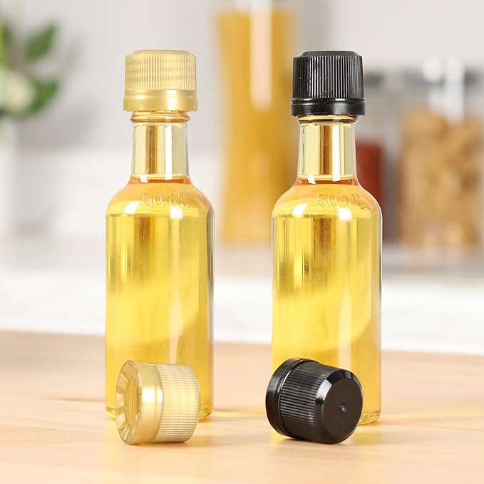 50 ml 120 Pack Round PET Clear Small Plastic Bottle - Image 3