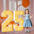 3FT Marquee Numbers 25, Large Light Up Numbers 25th Birthday Decorations by HITINO