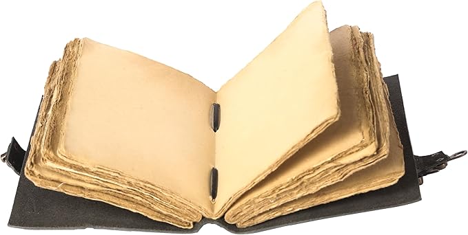 Vintage Leather Journal Handmade Buffalo Non-Refillable Deckle Edge Paper – - Image 4