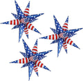 3pcs 26inch 3D July Fourth Explosion Star foil balloon, American Flag theme by Enimapod