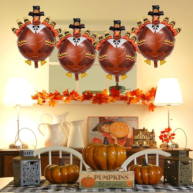 Turkey Balloon Thanksgiving Balloons Fall Balloon Decorations Turkey Balloons - Image 4