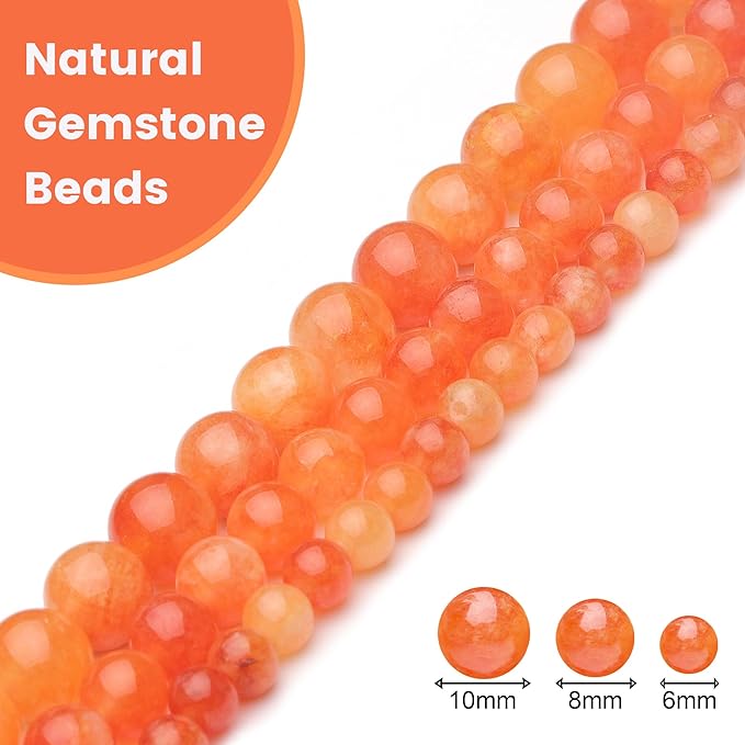 8mm Natural Stone Beads for Jewelry Making - Image 4