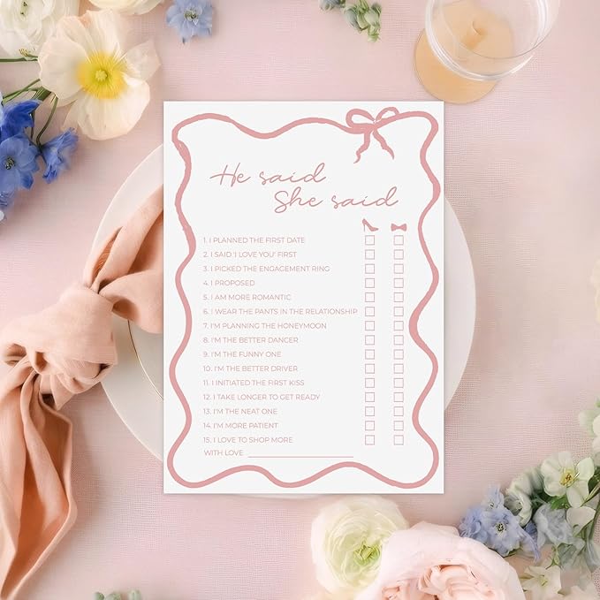 DEEKA 30 PCS Bridal Shower Games Card - Image 4