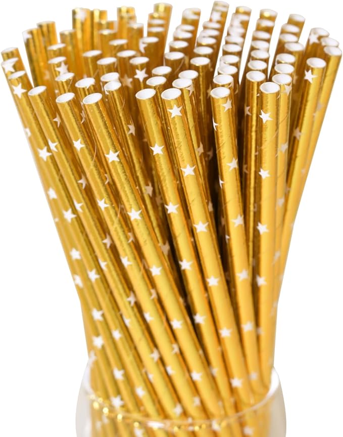 Gold Drinking Straws by GLUJASBIO