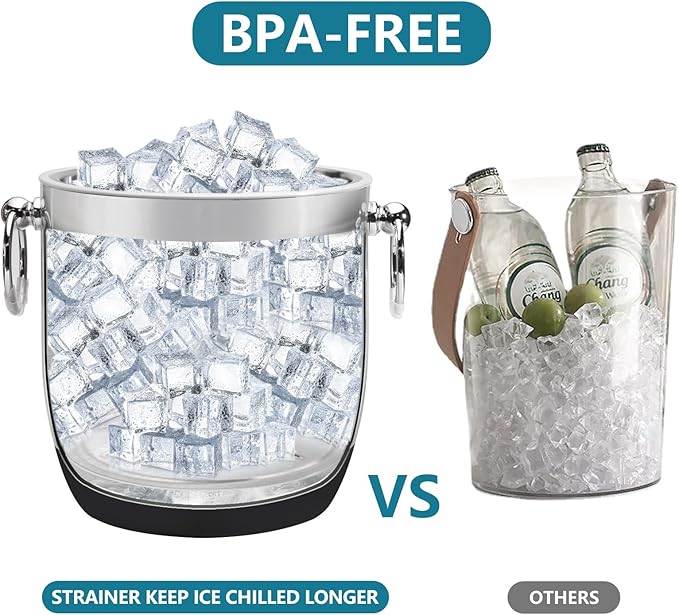 Double-Wall Stainless Steel Insulated Ice Bucket - Image 5