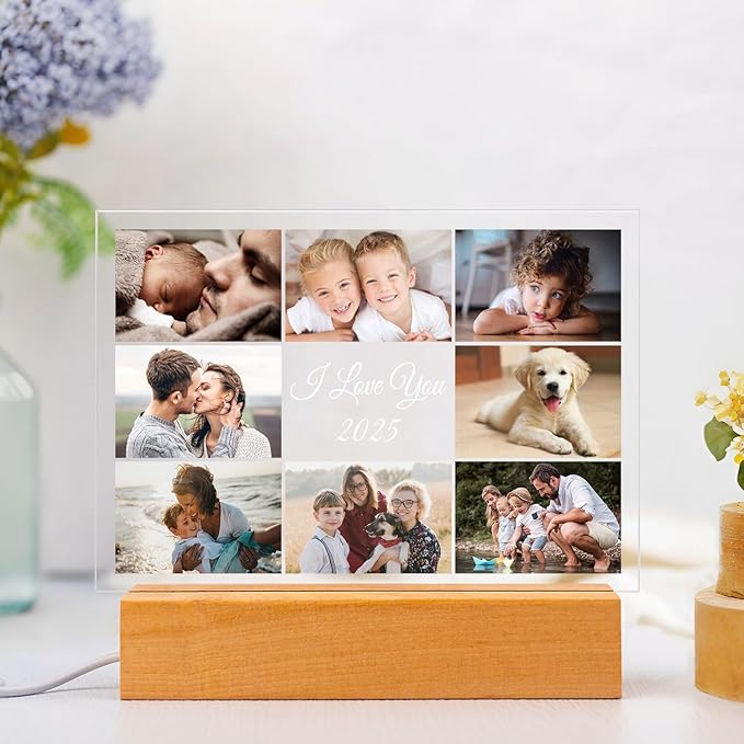 Custom Picture Frames with Photo, Customized Photo Frame with Night Light - Image 6