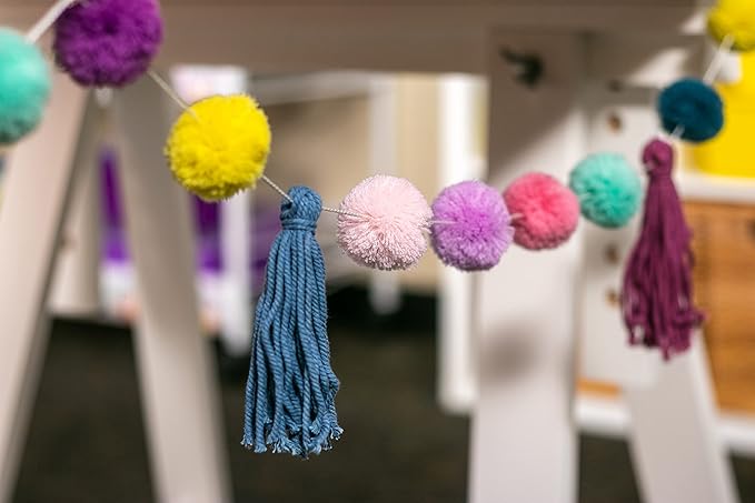 Oh Happy Day Pom-Poms and Tassels Garland - Image 3
