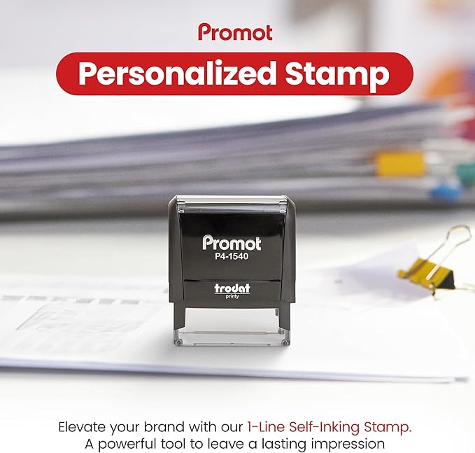 Promot Self Inking 1 Line Custom Stamp - Image 2