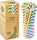 10.25 Inch Extra Long Fat Sturdy Paper Drinking Straws by chunspak