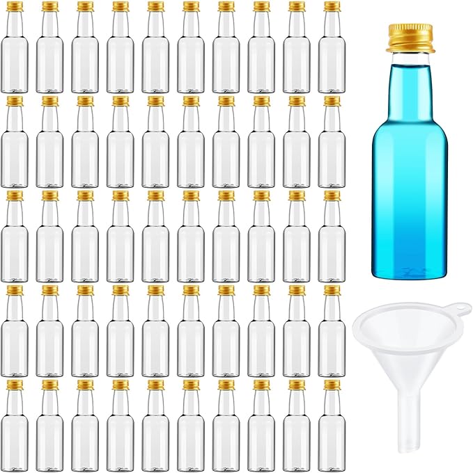 Tessco for you 100 Pcs Mini Liquor Bottles Plastic Mini Salad Dressing Bottle by Tessco