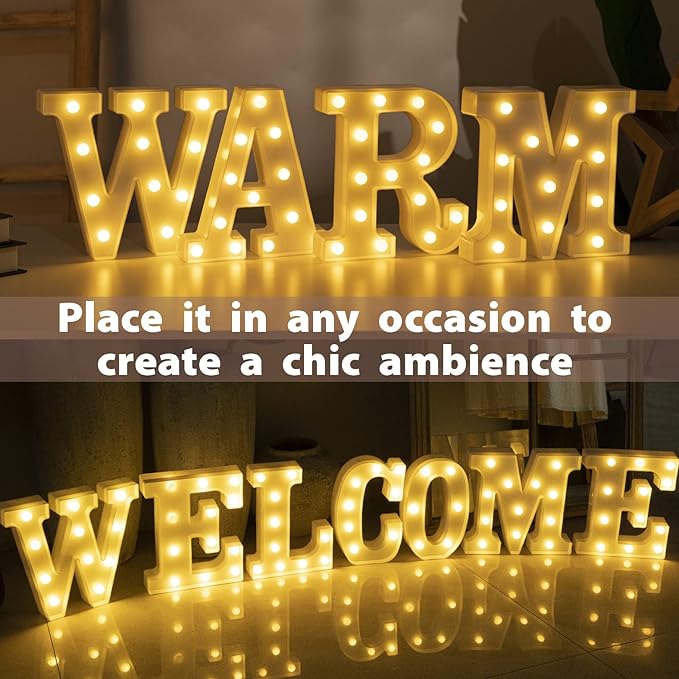 HXWEIYE Light Up Letters LED Marquee Signs - Image 6