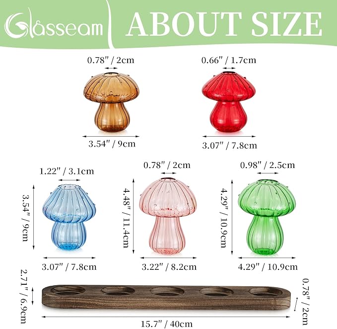 Glasseam Mushroom Plant Propagation Stations: Glass Terrarium Jars - Image 6