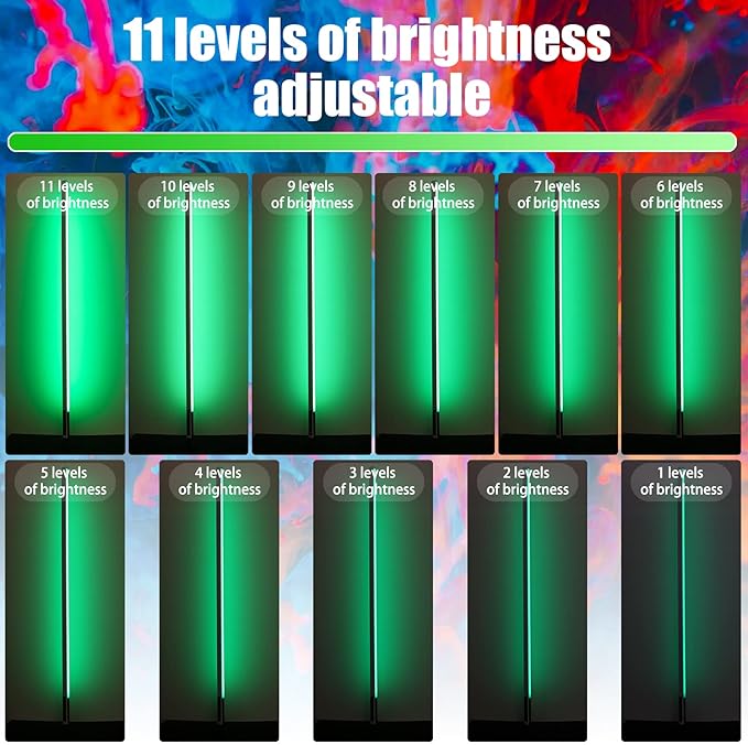 4 Pack 4ft Portable Battery Powered Tube Light 120cm Handheld LED RGB Lights - Image 4