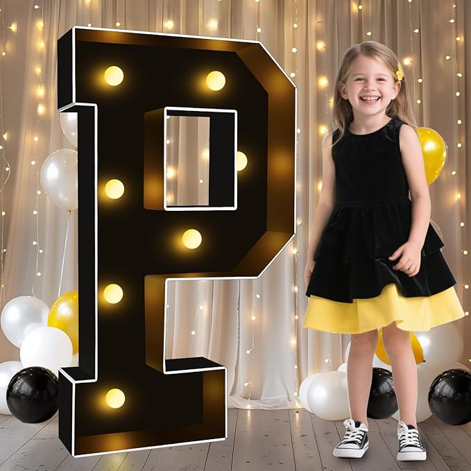 Pooqla 3FT Marquee Light Up Letters, Giant Mosaic Letter by Pooqla