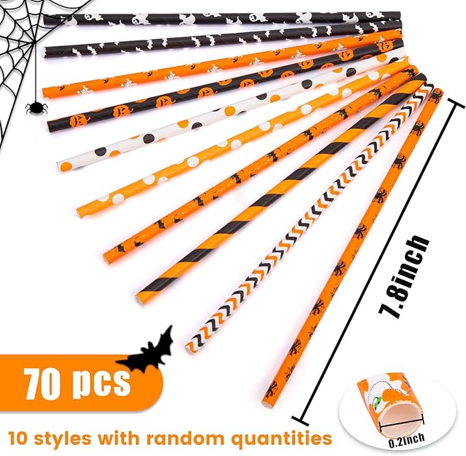 HANSGO Halloween Paper Straws - Image 2