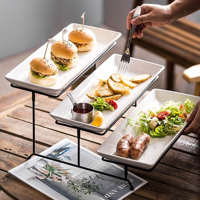 YHOSSEUN 3 Tier Serving Stand Tiered Tray Stand - Image 9