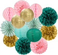 Sage-Green Pink-Gold Baby-Shower Party Decorations by LastingSurprise