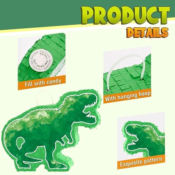 WERNNSAI Dinosaur Piñata - Image 3