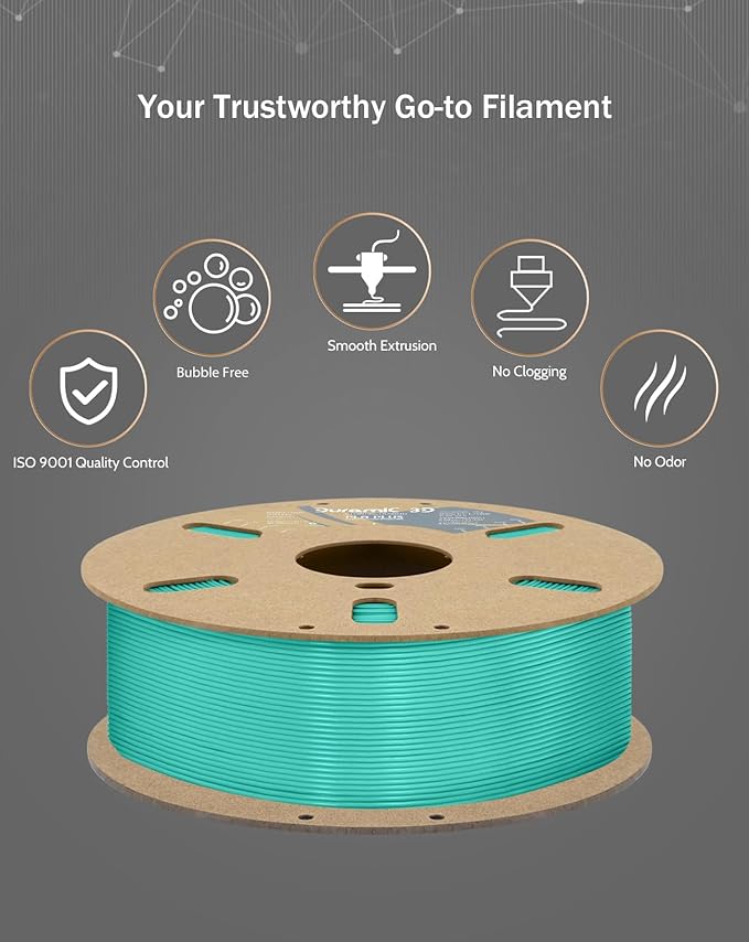 DURAMIC 3D PLA+ Filament 1.75mm 1Kg Cyanblue, PLA Plus Filament 1Kg Spool - Image 5
