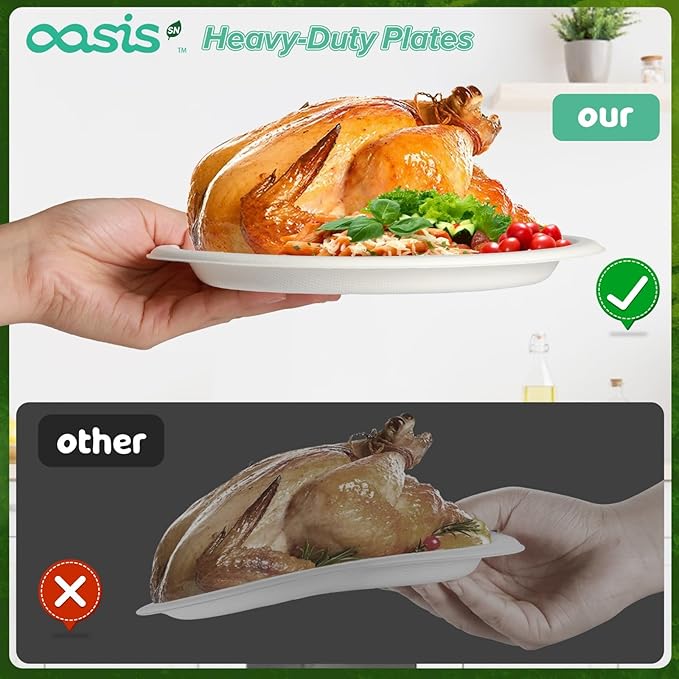 300PCS Disposable Paper Dinnerware Set - Image 3
