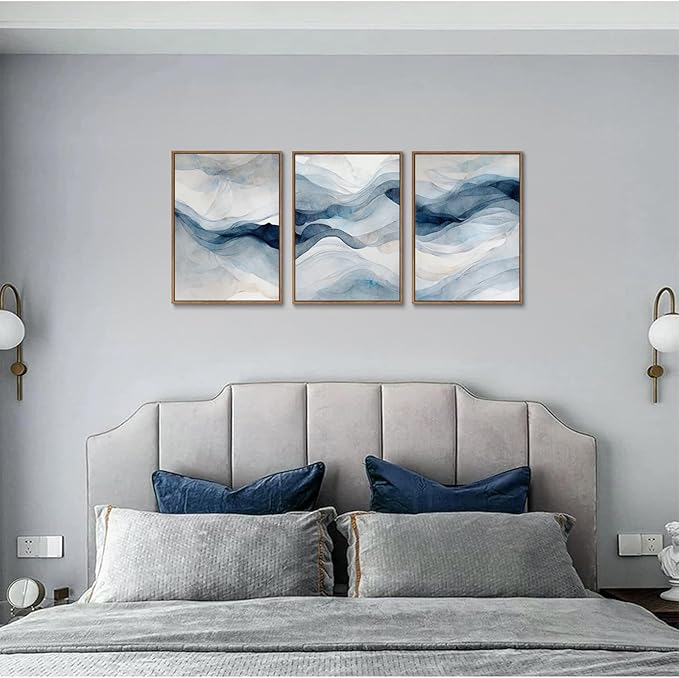 myusuar 3 Piece Large Abstract Framed Wall Art - Image 4