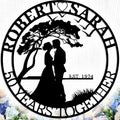 Personalized Tree of Life Metal Sign Wall Art Decor, Custom Wedding Gifts by logo
